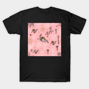 Elegance Seamless pattern with flowers T-Shirt